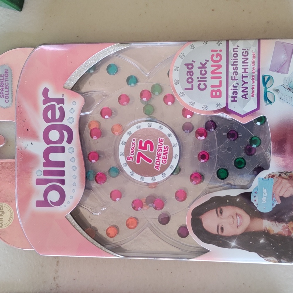 3 packages of Blinger Adhesive Gems